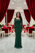 Elegantes Pailletten-Abendkleid