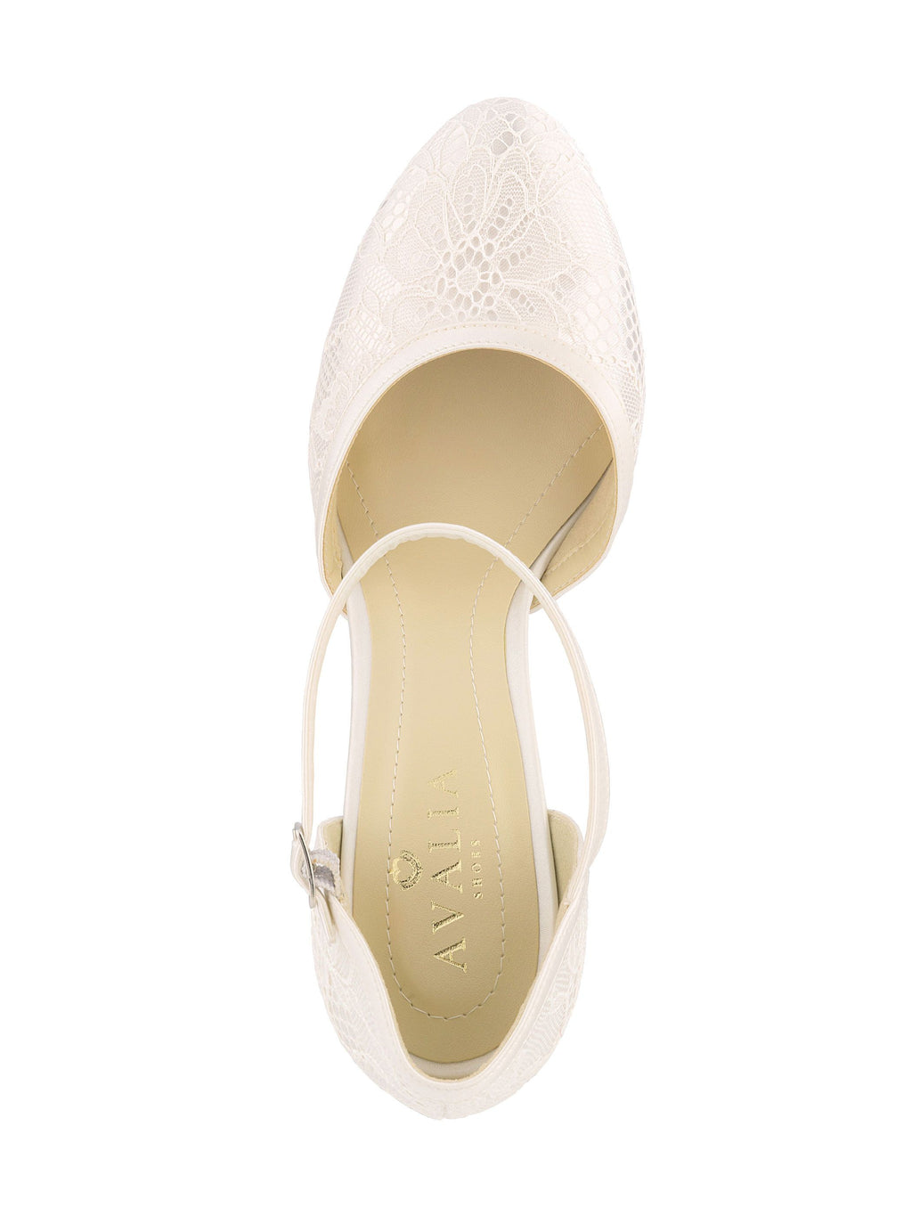 MAYA Avalia Schuhe, Spitze und Satin, 9,5 cm