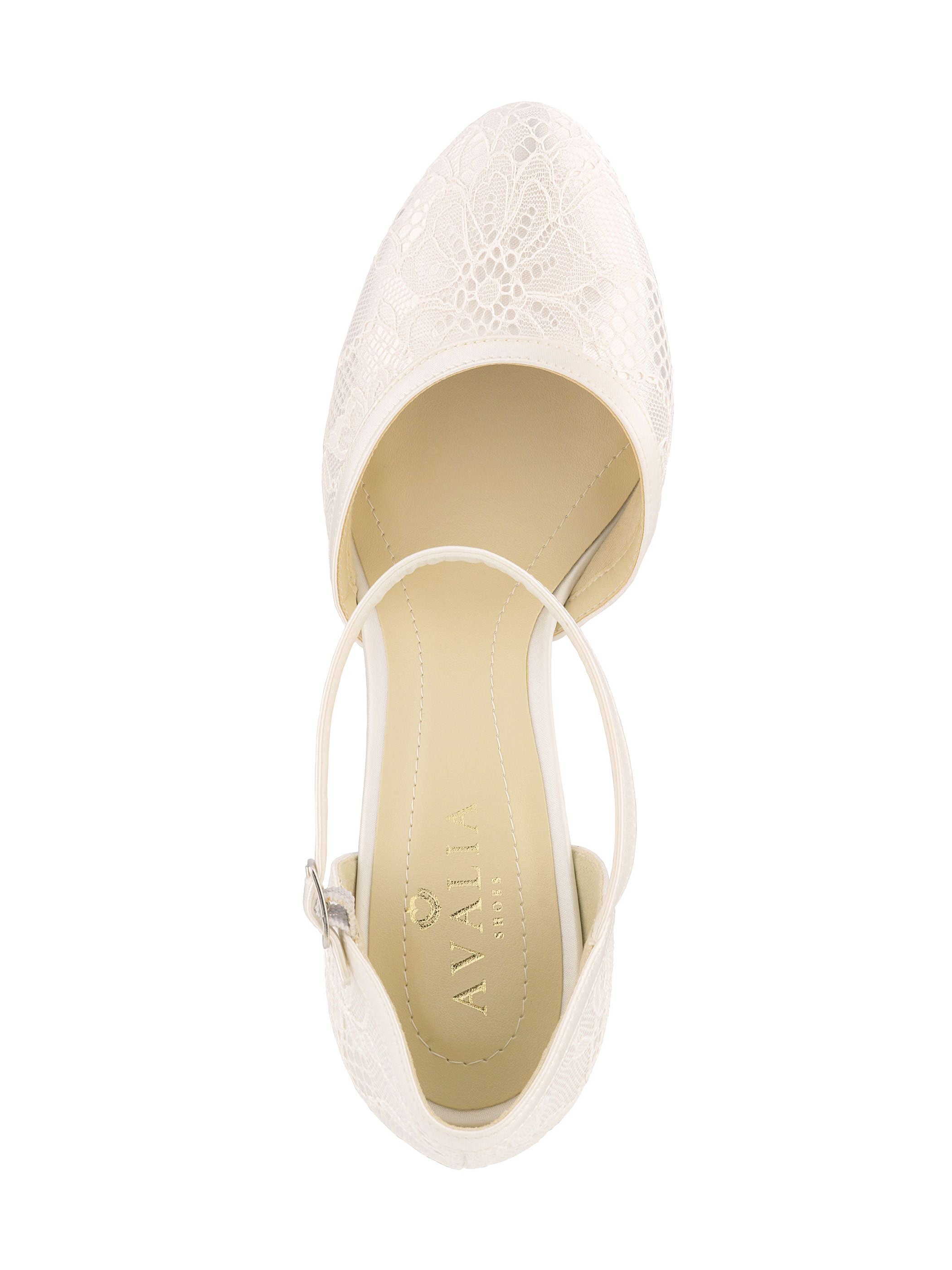 MAYA Avalia Schuhe, Spitze und Satin, 9,5 cm