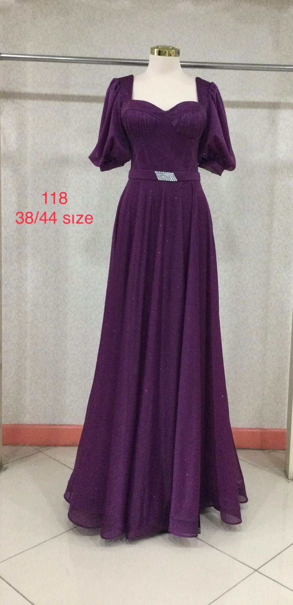 Abendkleid M118 – A-Linie in Schwarz – Ansicht 6 | Lamia Mode