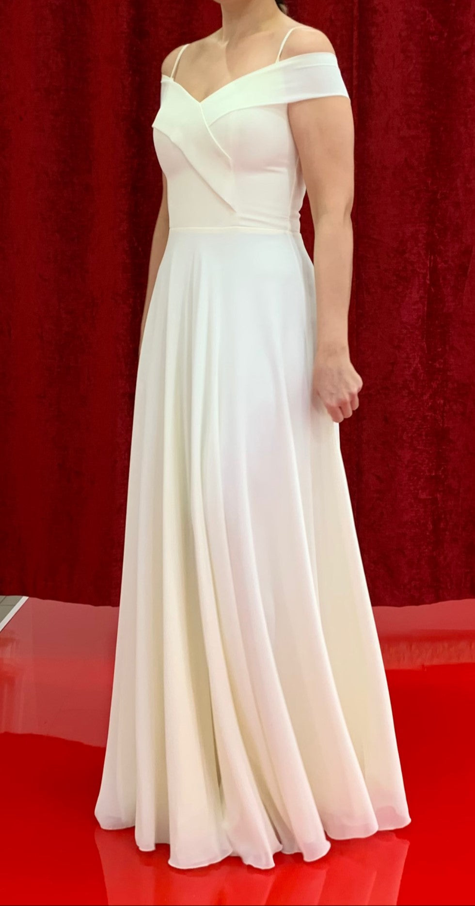 Standesamtkleid FKX2019 – Chiffon und A-Linie – Ansicht 3 | Lamia Mode