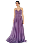 Abendkleid M165 – A-Linie in Lavendel – Ansicht 1 | Lamia Mode