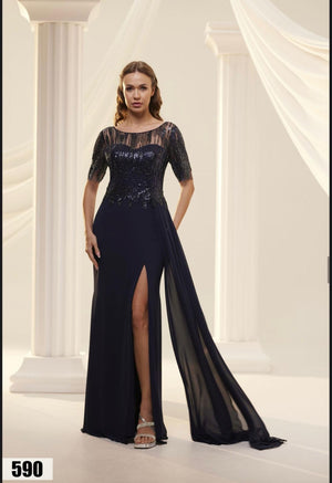 Bild in Slideshow öffnen, Abendkleid Fk590
