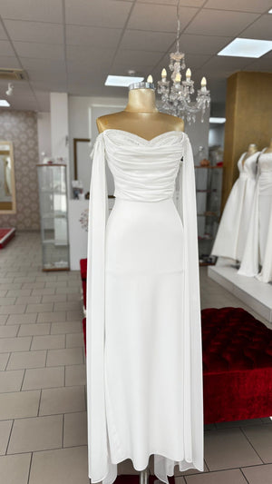 Bild in Slideshow öffnen, Standesamtkleid C4996
