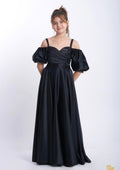 Kinderfestkleid Mädchenkleid M5741 in Schwarz – Ansicht 1 | Lamia Mode