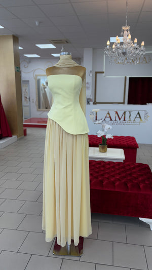 Bild in Slideshow öffnen, Zweiteiliges Abendkleid A576
