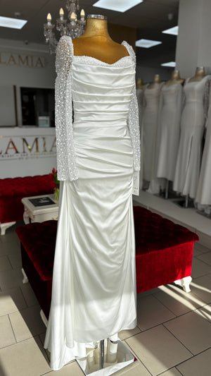 Bild in Slideshow öffnen, Zweiteiliges Standesamtkleid G8140
