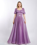 Abendkleid M118 – A-Linie in Lavendel – Ansicht 3 | Lamia Mode