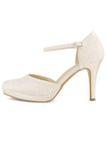 MAYA Avalia Schuhe, Spitze und Satin, 9,5 cm