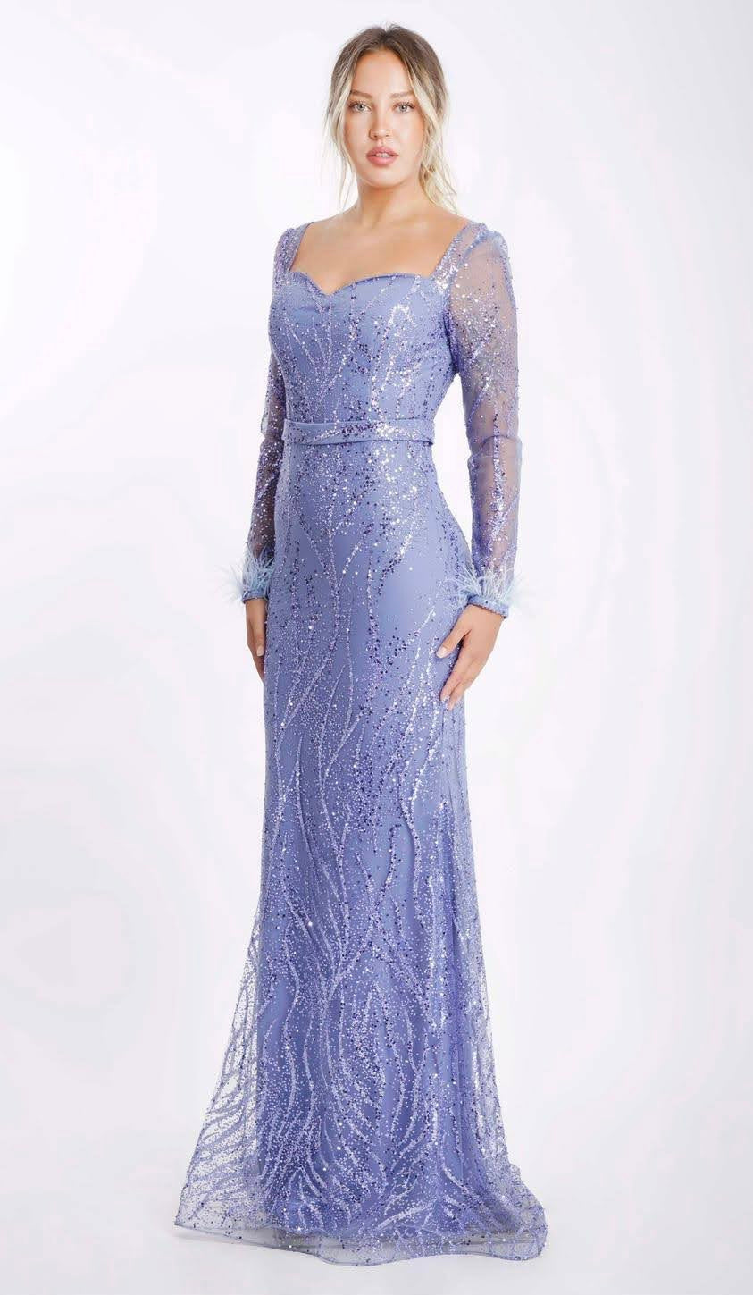 Abendkleid M173 – figurbetonte Passform – Ansicht 4 | Lamia Mode
