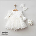 Baby Tauf Set in Weiß – Ansicht 1 | Lamia Mode