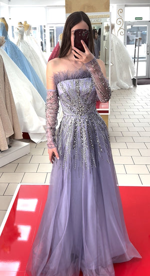 Bild in Slideshow öffnen, Abendkleid C4918
