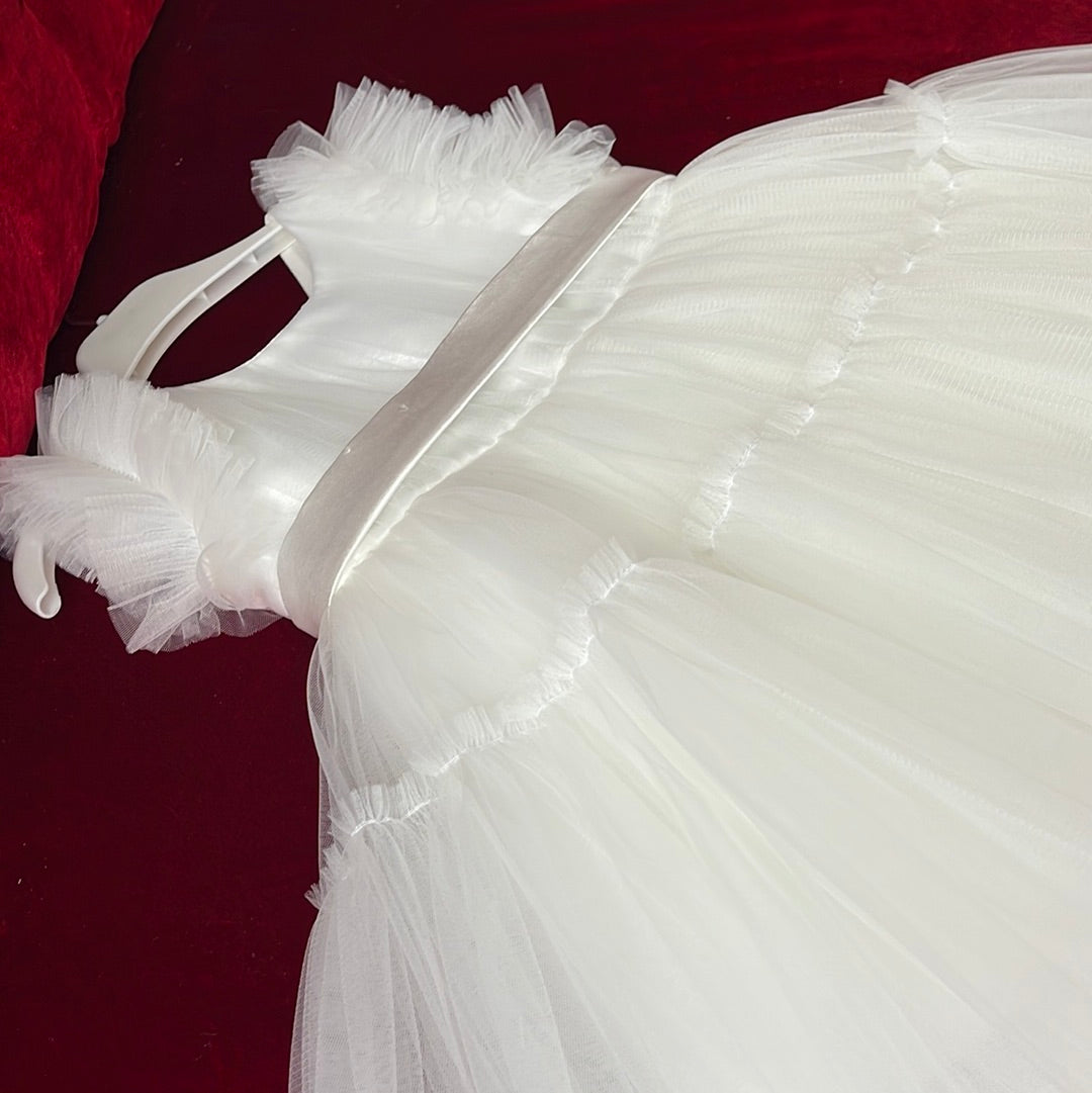 Taufkleid 5309 in Weiß – Ansicht 3 | Lamia Mode