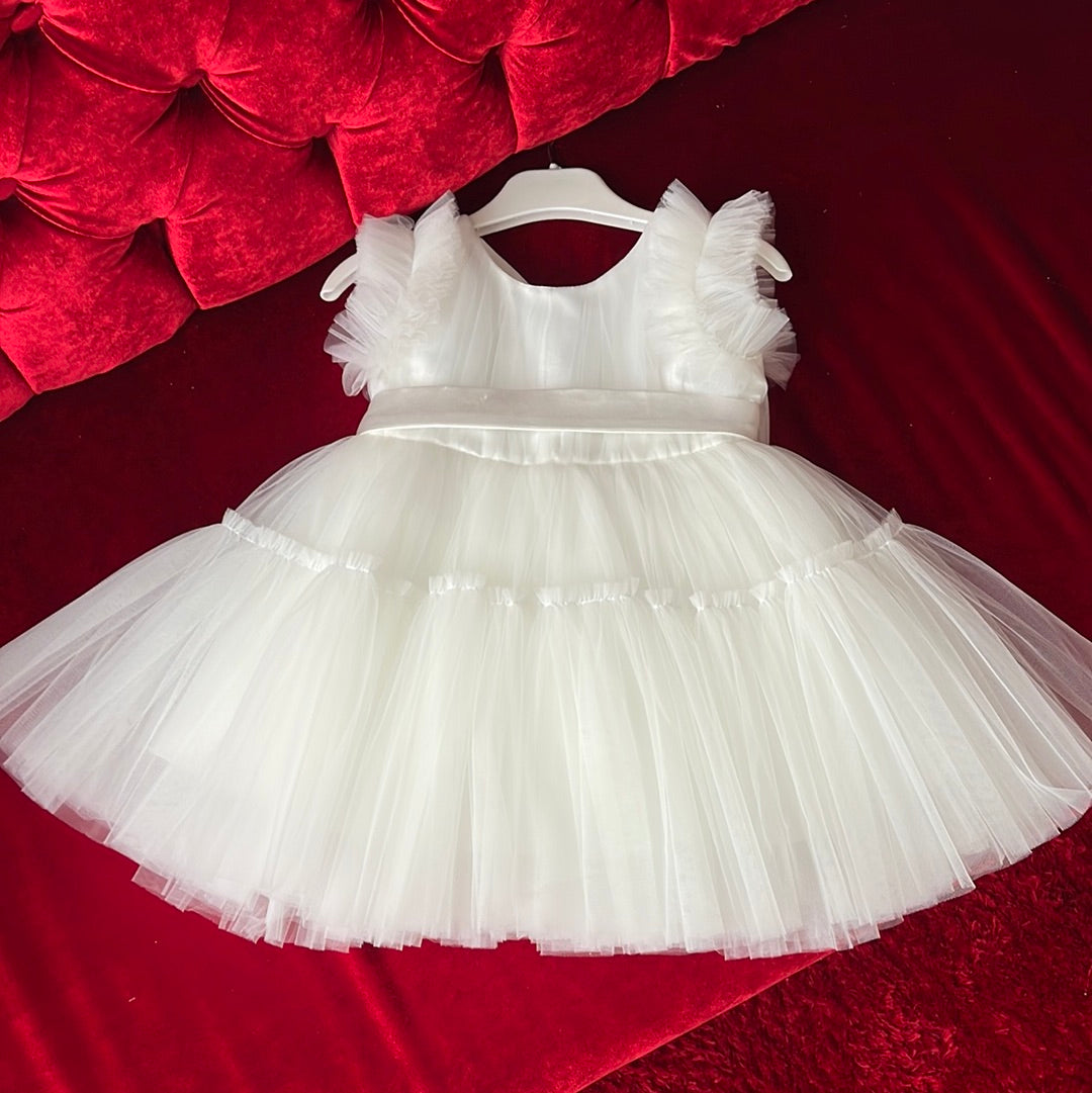 Taufkleid 5309 in Weiß – Ansicht 2 | Lamia Mode