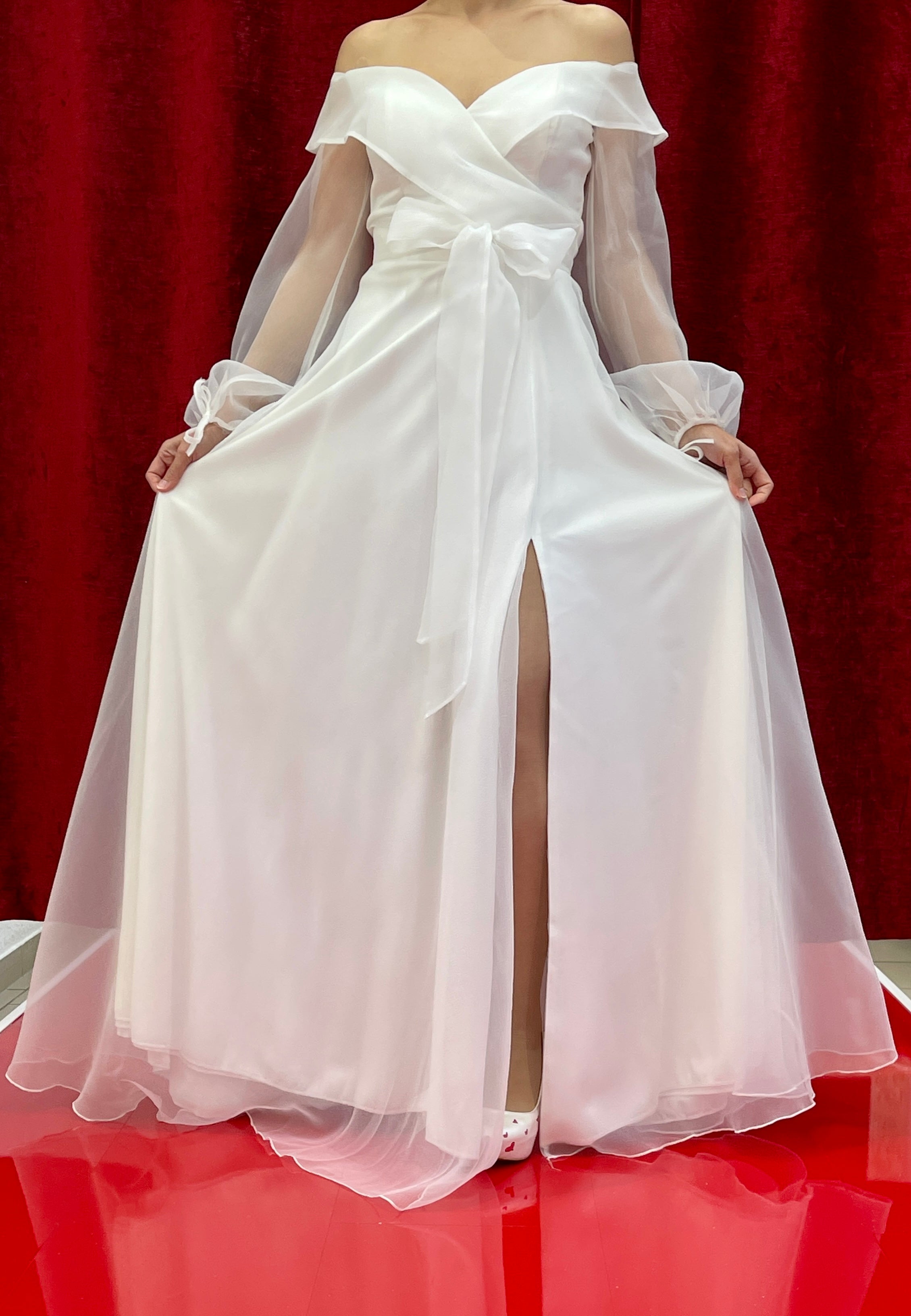 Standesamtkleid FK4127 – Tüll und Spitze – Ansicht 3 | Lamia Mode