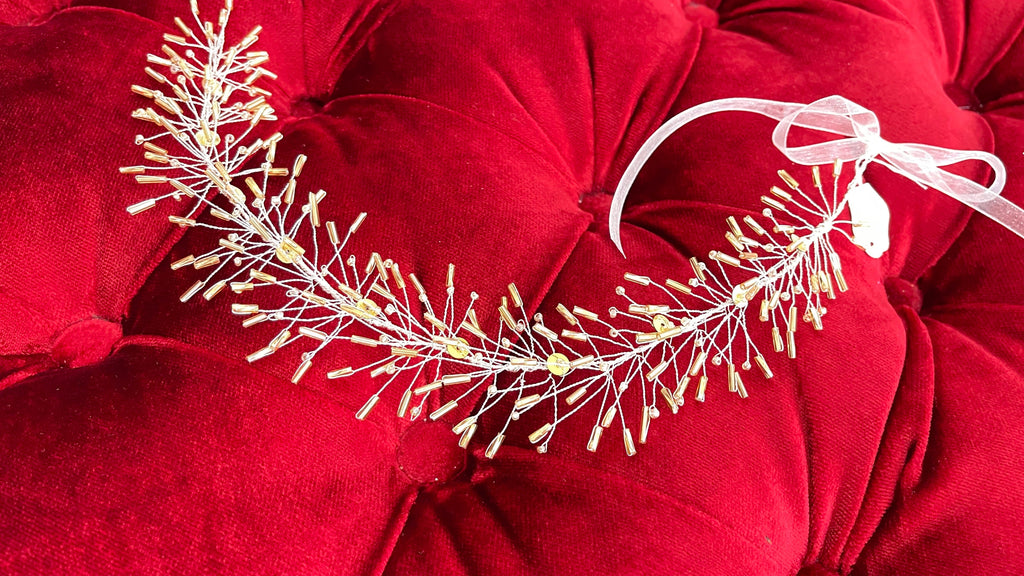 Haarschmuck Gold – Ansicht 2 | Lamia Mode