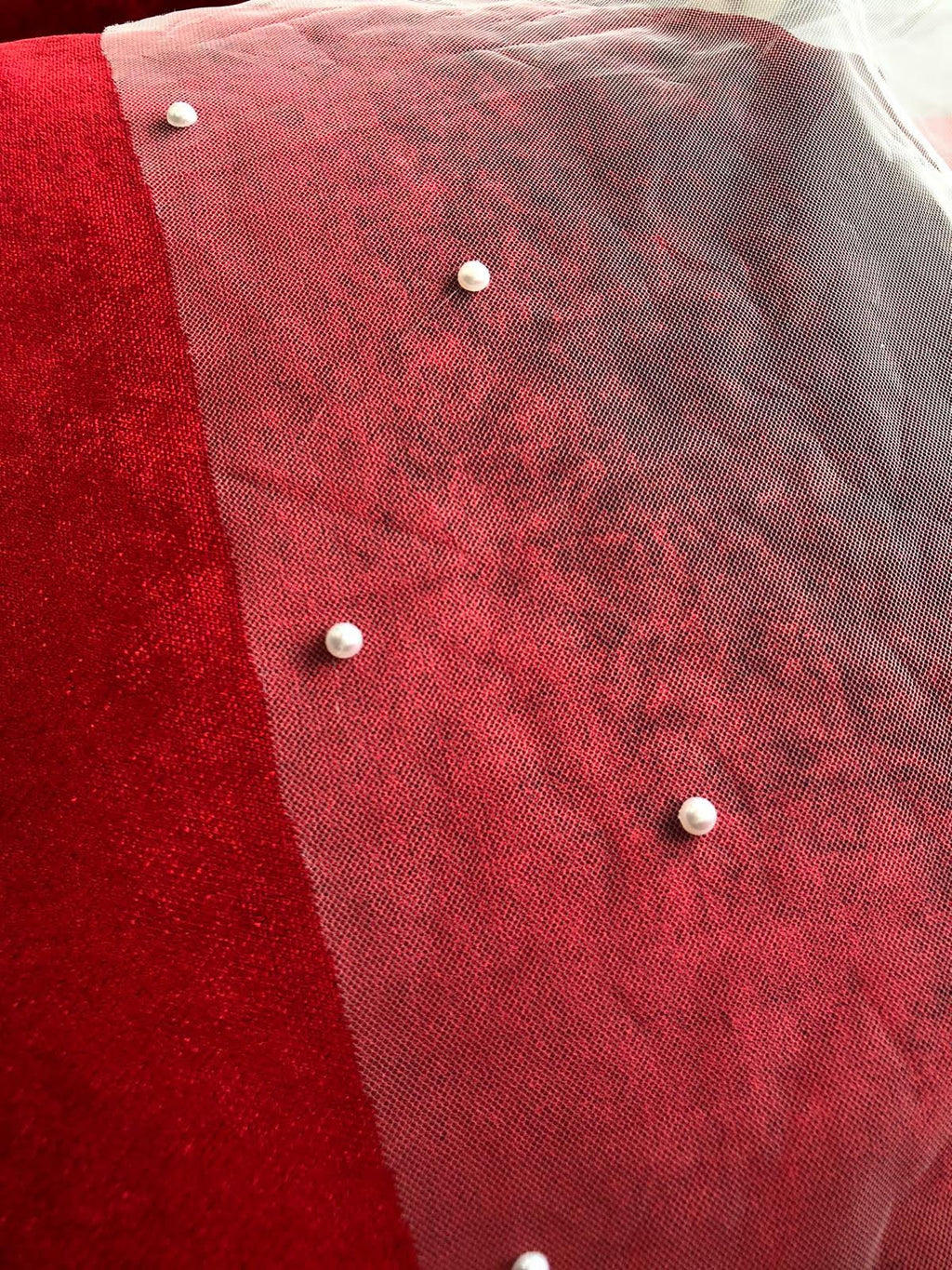 Schleier mit Perlen L24