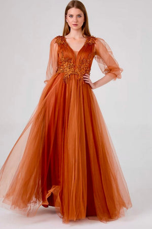 Bild in Slideshow öffnen, Abendkleid C4769 - Lamia Online Shop
